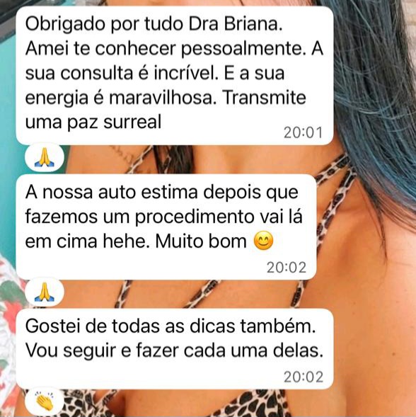 Feedback real de paciente da Dra. Briana Abaunza 3